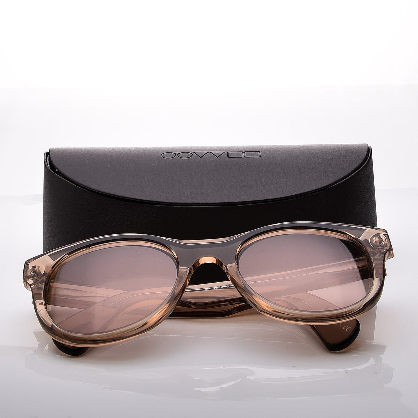 Jacey Mirror Sunglasses Beige