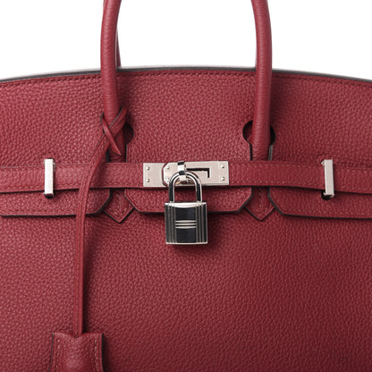 Hermes Togo Birkin 25 Rouge Grenat 10 of 10