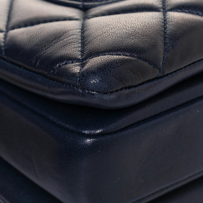 Chanel Lambskin Quilted Small Trendy CC Flap Dual Handle Bag Navy 9 of 17