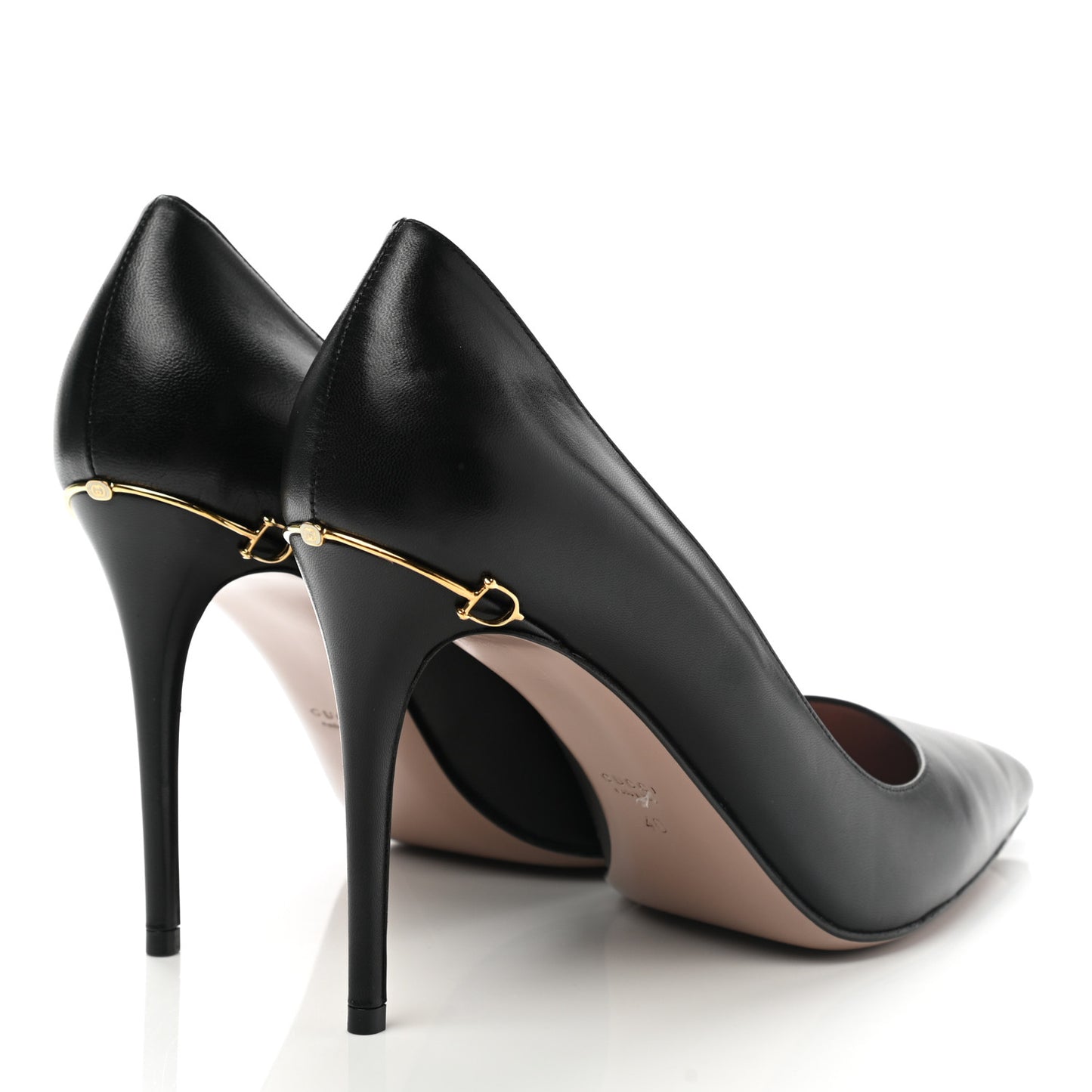 Calfskin Horsebit Pumps 40 Black