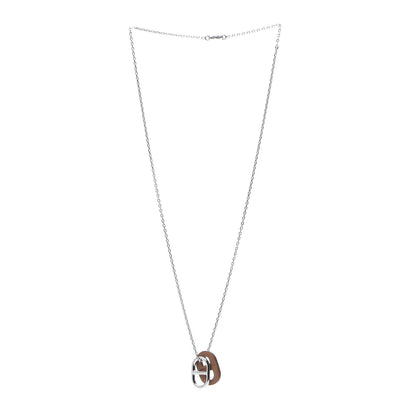 Hermes Palladium O'Maillon Pendant Necklace Gold 3 of 5