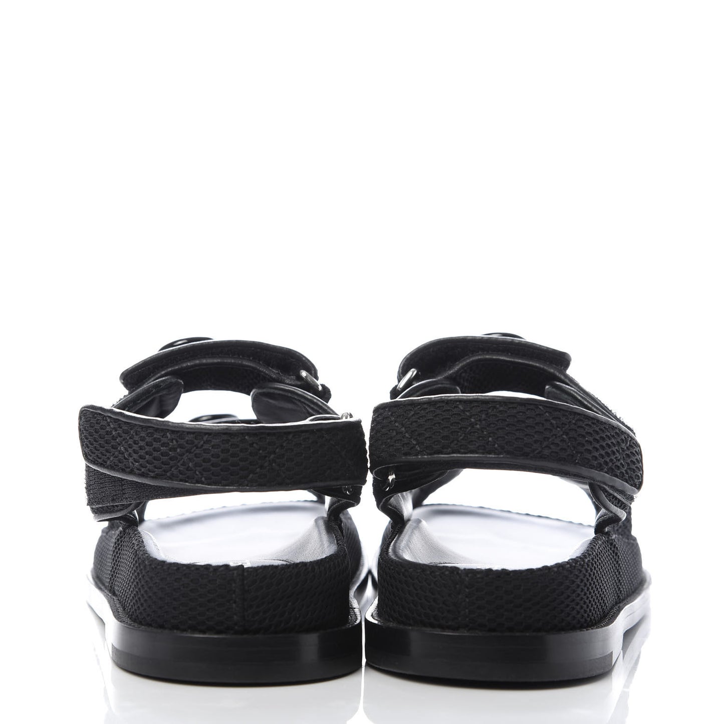 Fabric Velcro Dad Sandals 36.5 Black