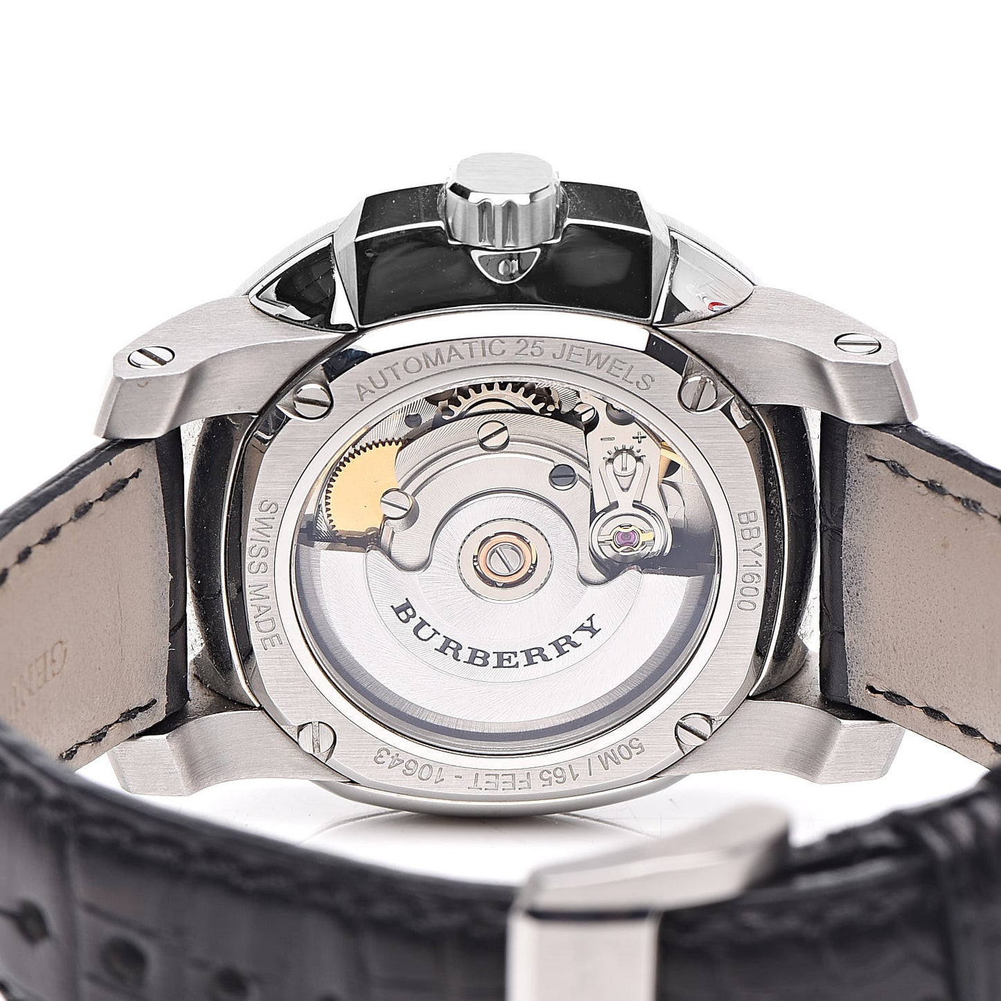 Stainless Steel Alligator 38mm The Britain Automatic Watch BBY1600