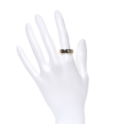 Cartier 18K Yellow Gold 3 Diamond 5.5mm LOVE Ring 55 7.25 2 of 4