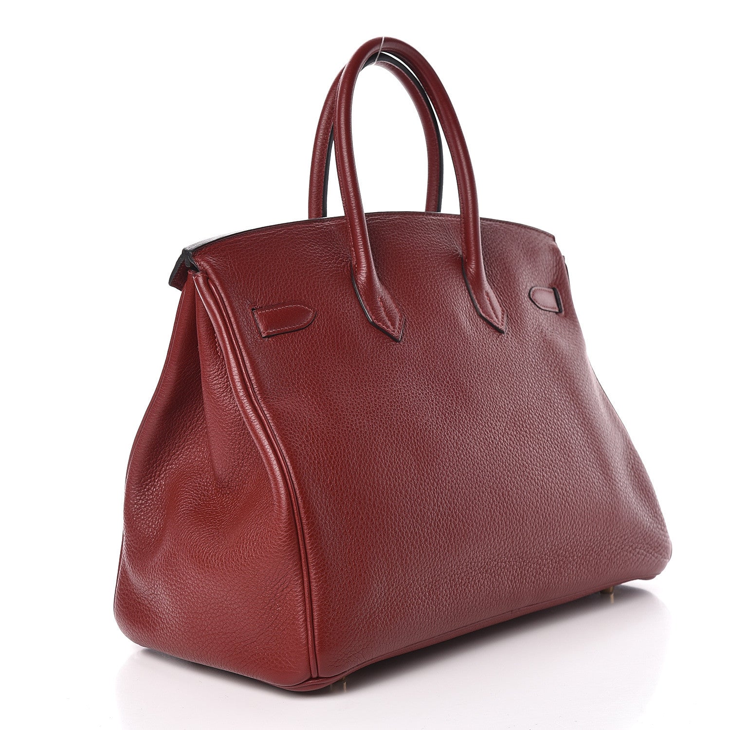 Hermes Taurillon Clemence Birkin 35 Rouge H 3 of 37