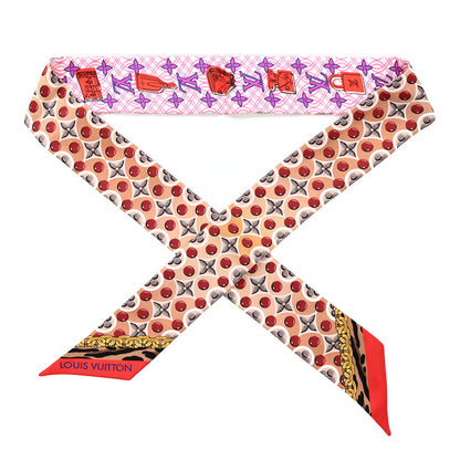 Louis Vuitton Silk Monogram Bubblegram BB Bandeau Beige 1 of 3