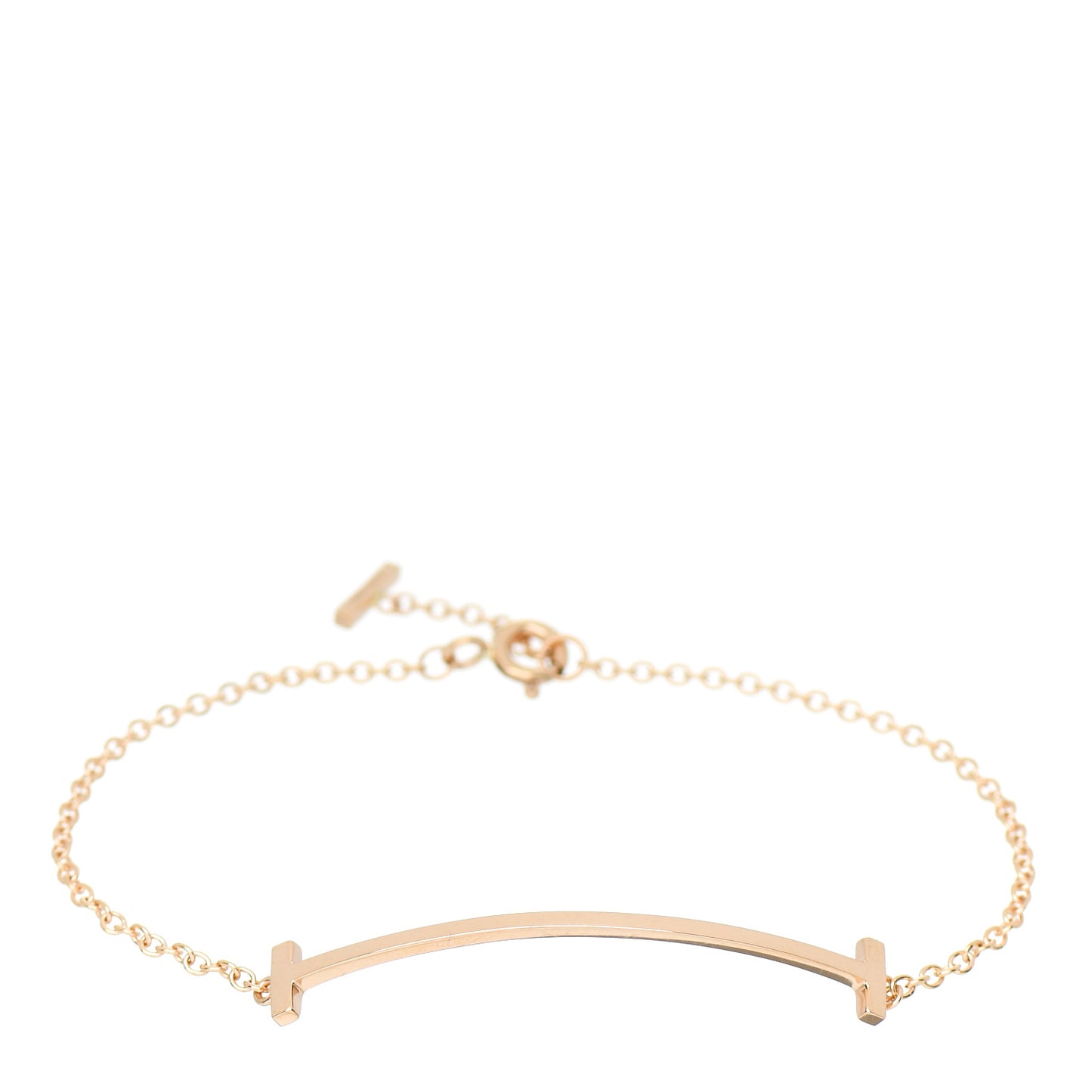 18K Rose Gold T Smile Bracelet