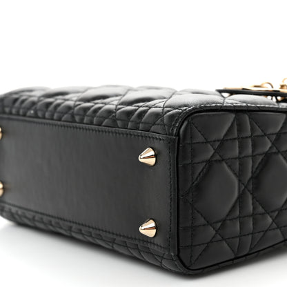 Christian Dior Lambskin Cannage Small My ABCDior Lady Dior Black 8 of 13