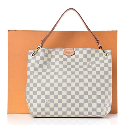 Louis Vuitton Damier Azur Graceful PM Rose Ballerine 14 of 14