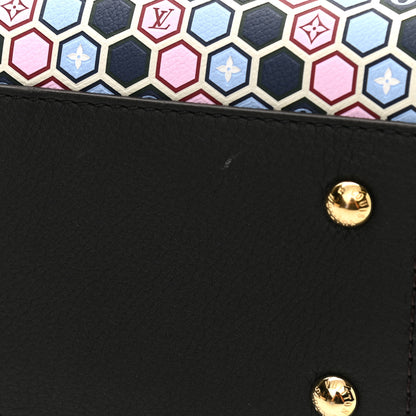 Louis Vuitton Calfskin Monogram Kimono Tote MM Rouge Navy 11 of 11