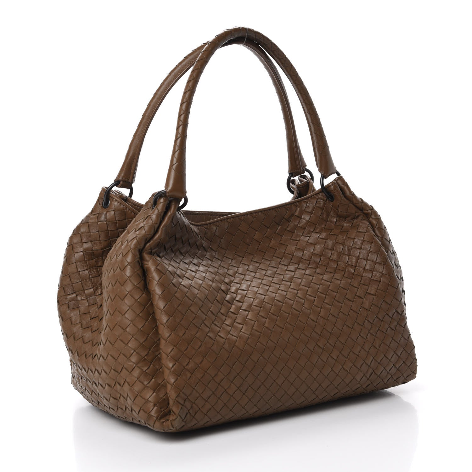 Bottega Veneta Nappa Intrecciato Parachute Bag Brown 4 of 11