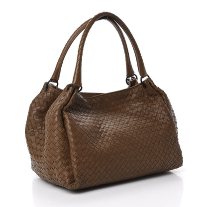 Bottega Veneta Nappa Intrecciato Parachute Bag Brown 4 of 11