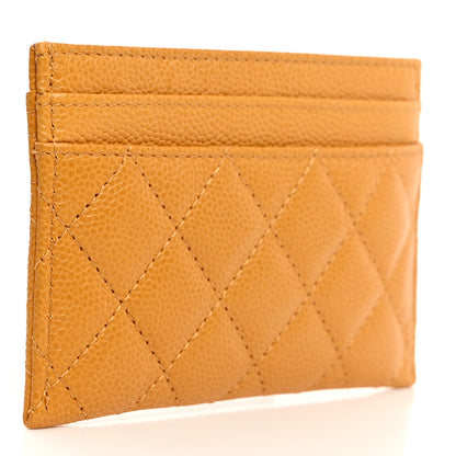 Chanel Caviar Quilted Boy Card Holder Yellow 3 of 8