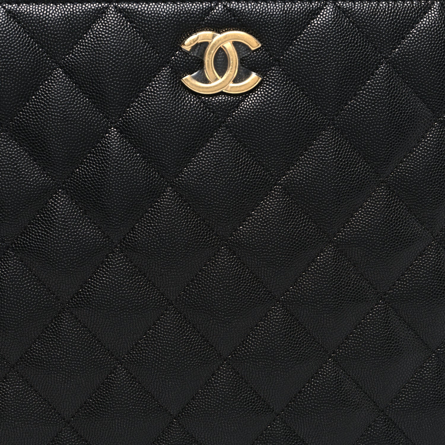 Chanel Caviar Quilted Small Shopping Tote Black 10 of 14