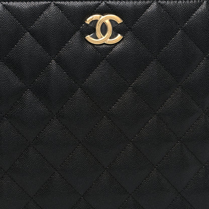 Chanel Caviar Quilted Small Shopping Tote Black 10 of 14