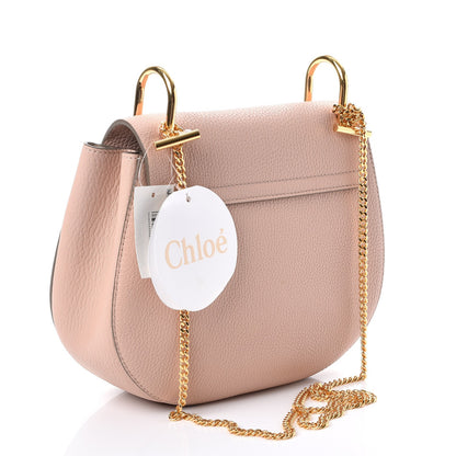 Chloe Grained Lambskin Drew Shoulder Bag Cement Pink 3 of 7