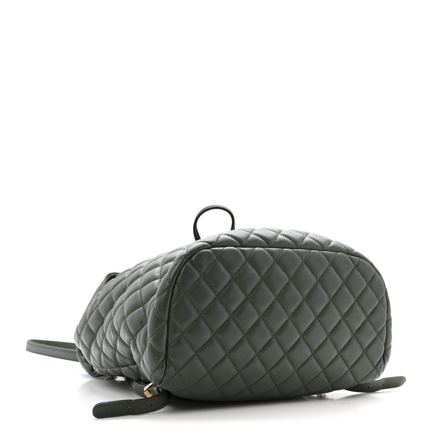 Chanel Lambskin Quilted Large Urban Spirit Backpack Dark Green 4 of 12
