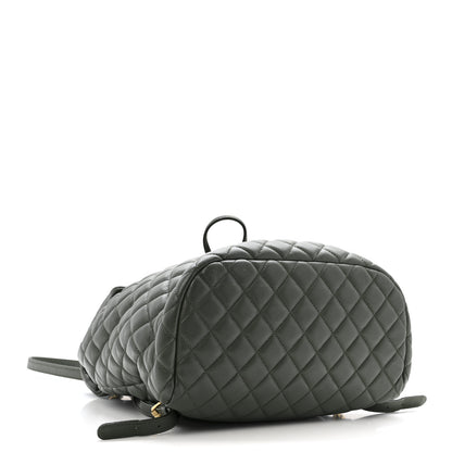 Chanel Lambskin Quilted Large Urban Spirit Backpack Dark Green 4 of 12