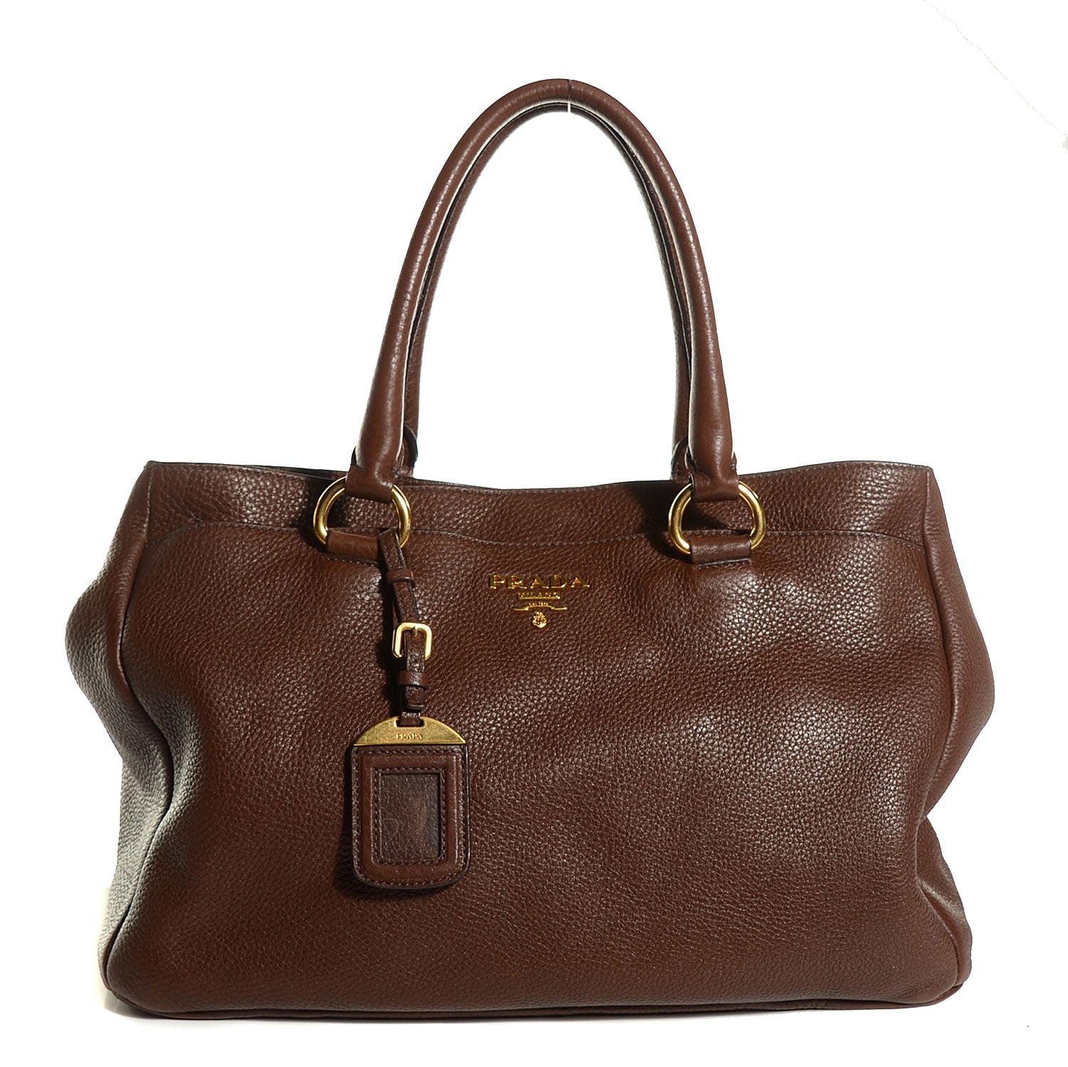 Prada Vitello Daino Tote Bruciato 1 of 12