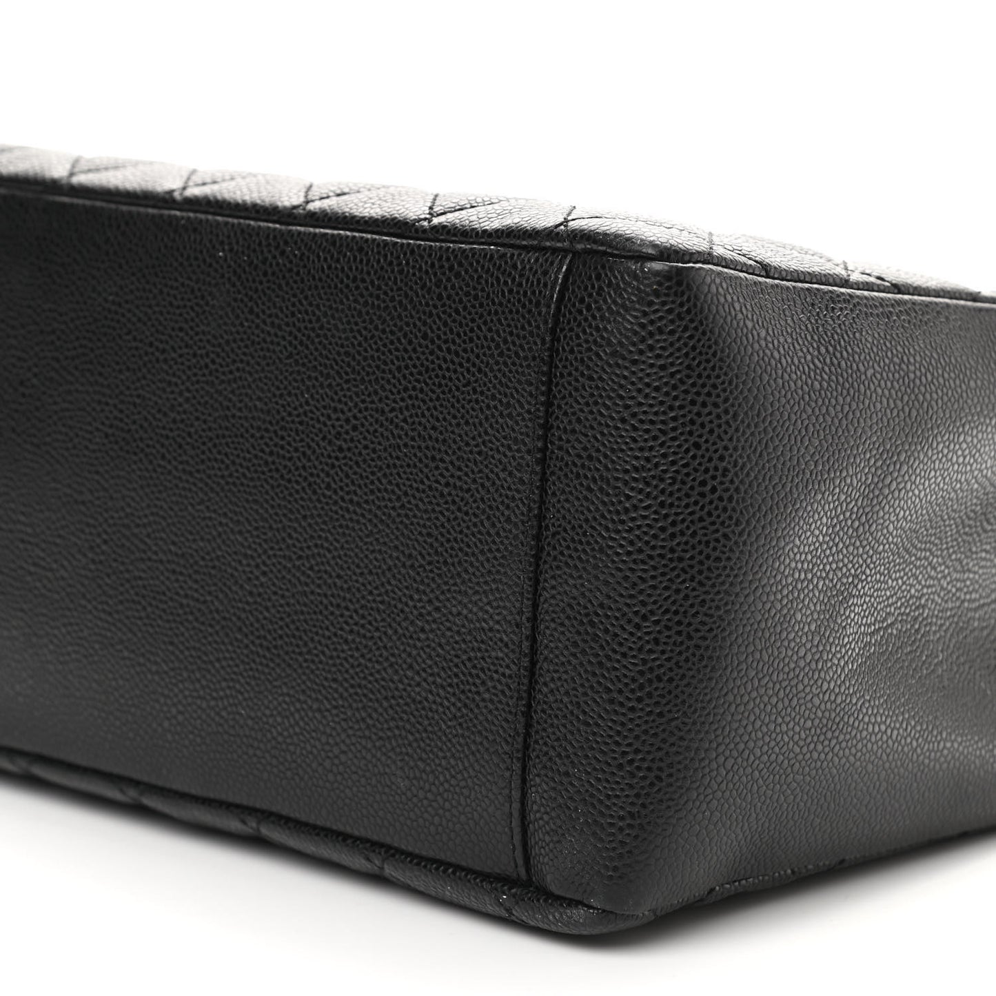 Caviar Quilted Grand Shopping Tote GST Black