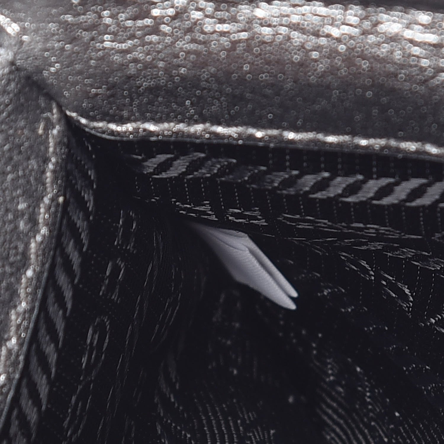 Prada Metallic Nappa Impunture Diagramme Crossbody Cromo 13 of 13
