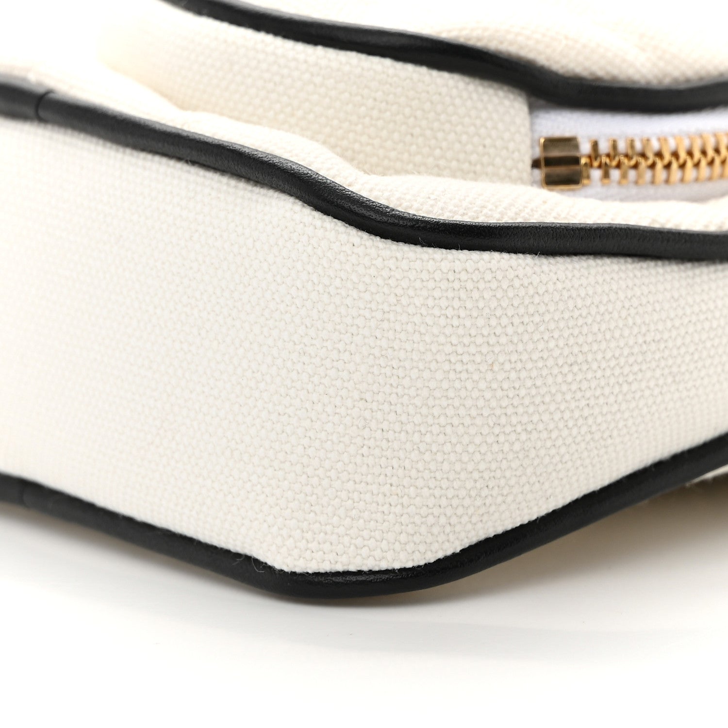 Chanel Canvas Calfskin Tennis Racket Mini Bag White Black 11 of 12