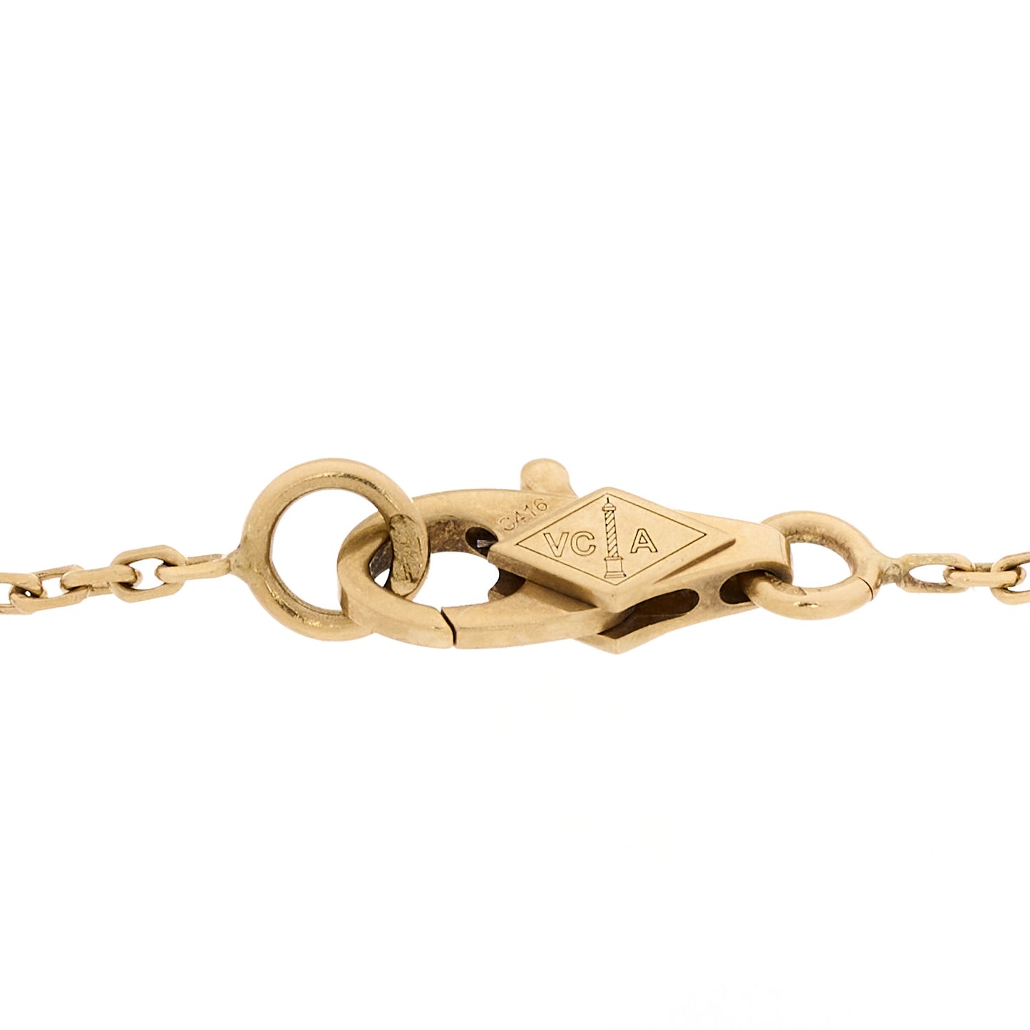 18K Yellow Gold Mother of Pearl Sweet Alhambra Bracelet