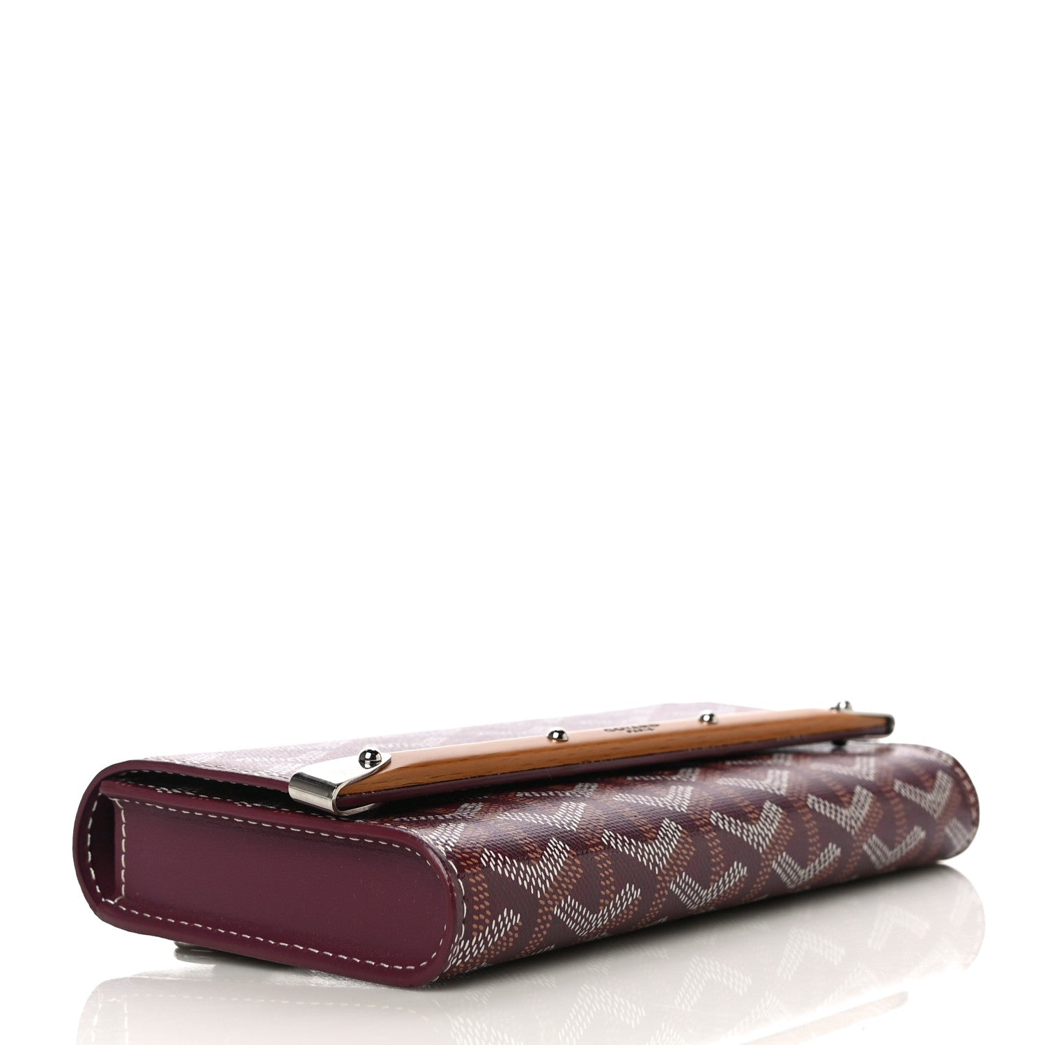 Goyard Goyardine Monte Carlo Bois Clutch Bordeaux 4 of 10