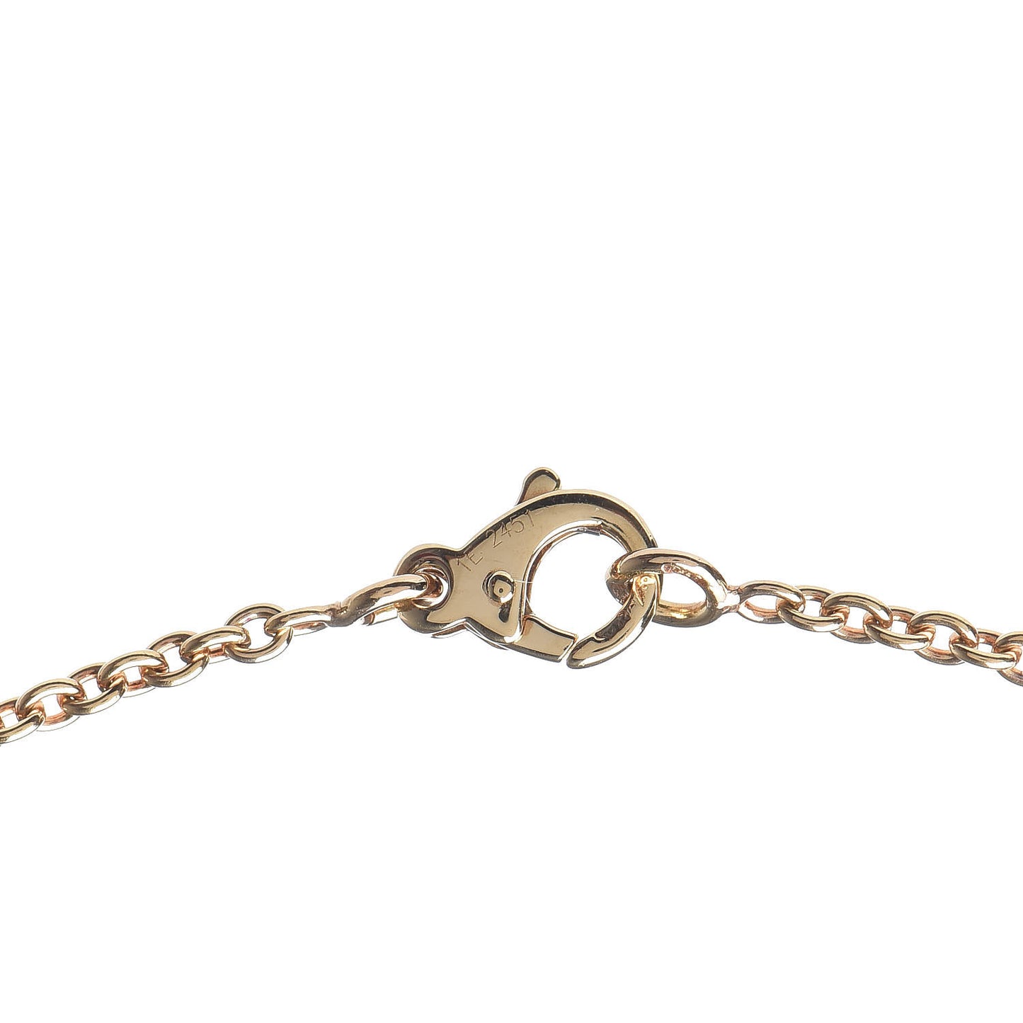 18K Yellow Gold Diamond No.5 Charm Necklace