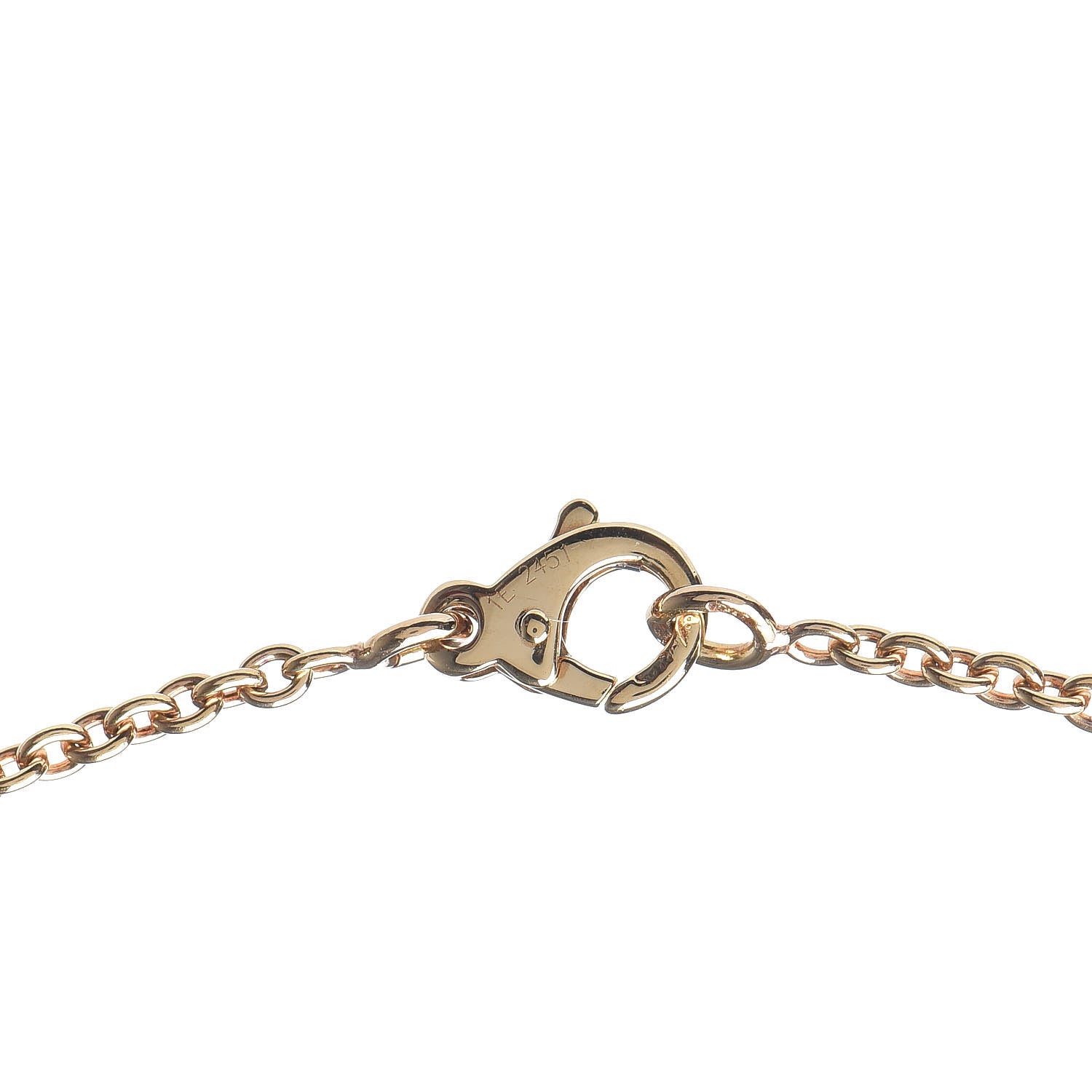 Chanel 18K Yellow Gold Diamond No.5 Charm Necklace 5 of 6