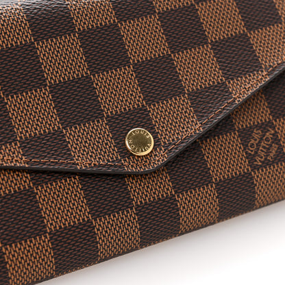 Louis Vuitton Damier Ebene Sarah Wallet NM 8 of 10