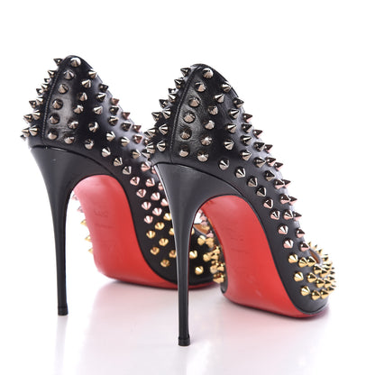 Christian Louboutin Nappa Follies Spikes 100 Pumps 39.5 Black 5 of 10