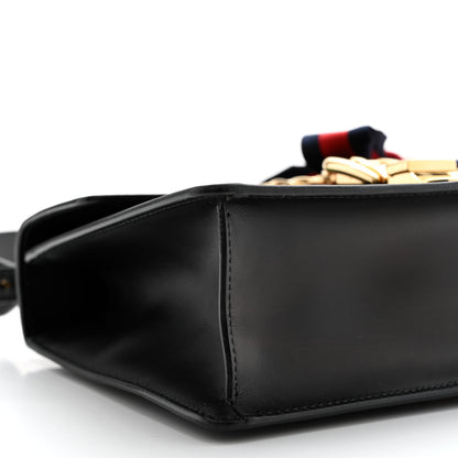 Gucci Calfskin Small Sylvie Shoulder Bag Black 9 of 10