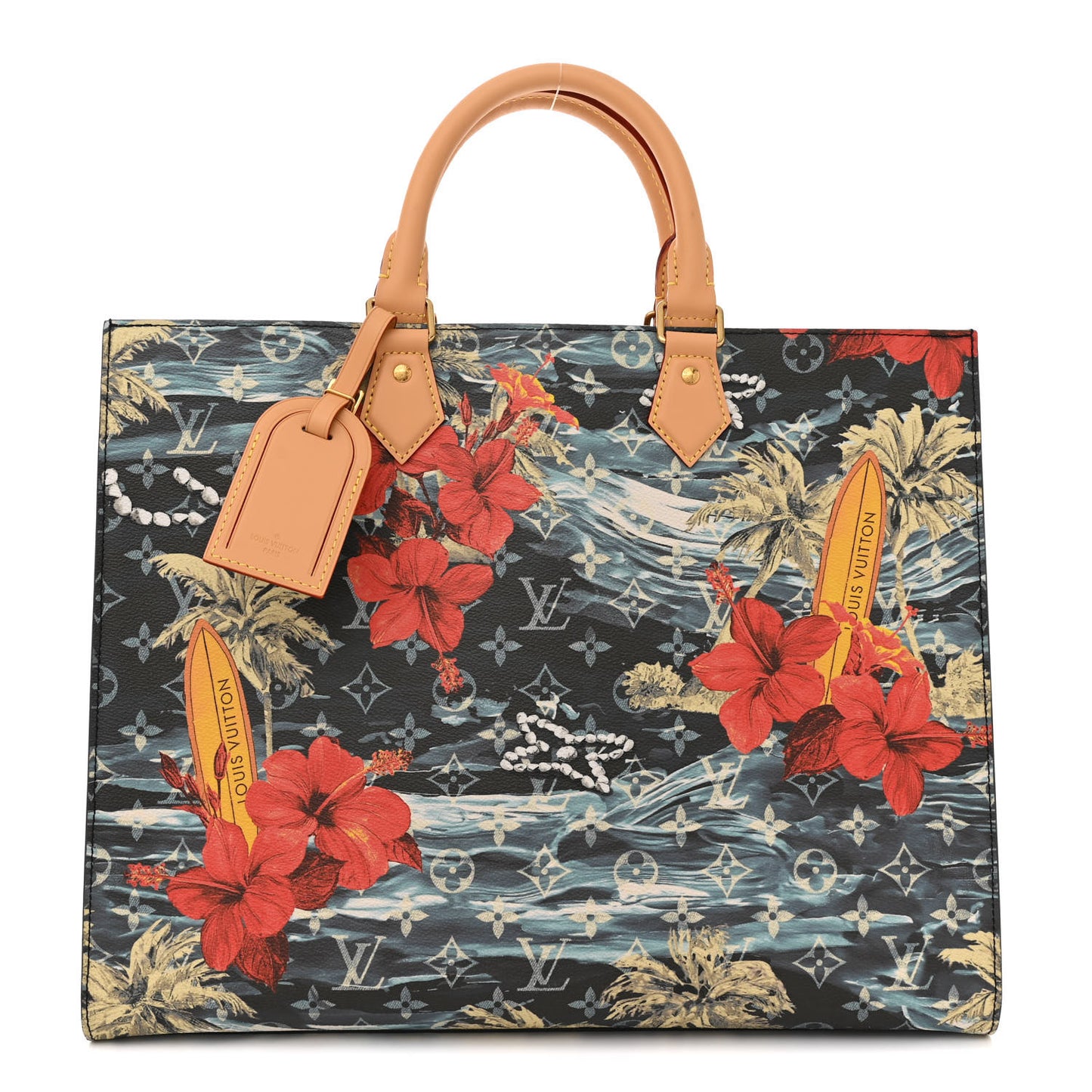 Monogram Surfin' Sac Plat 24H Navy Blue