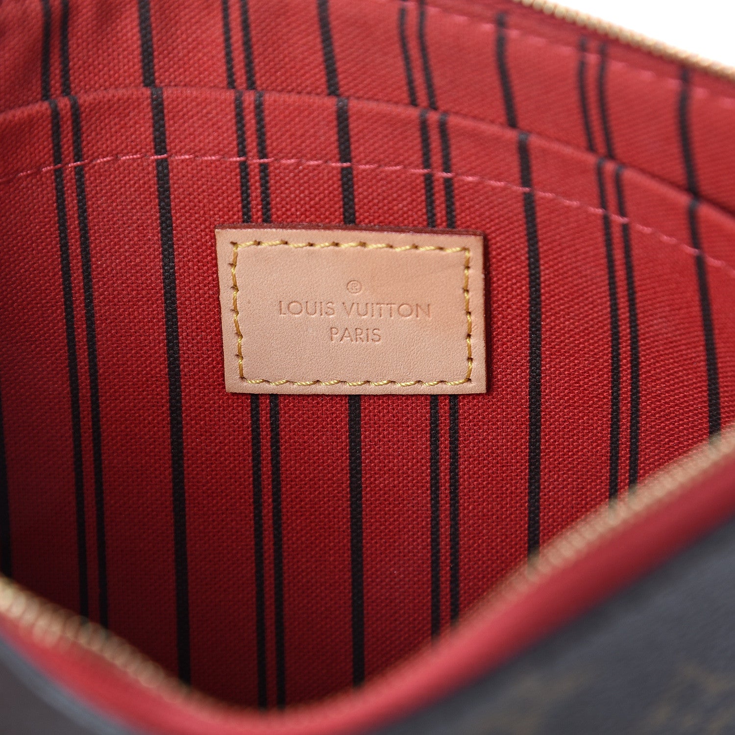 Louis Vuitton Monogram Neverfull MM GM Pochette Cherry 5 of 5