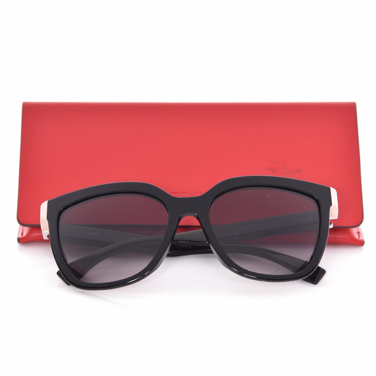 Fendi Oversized Fendista Sunglasses FF 0128/S Shiny Black 7 of 7