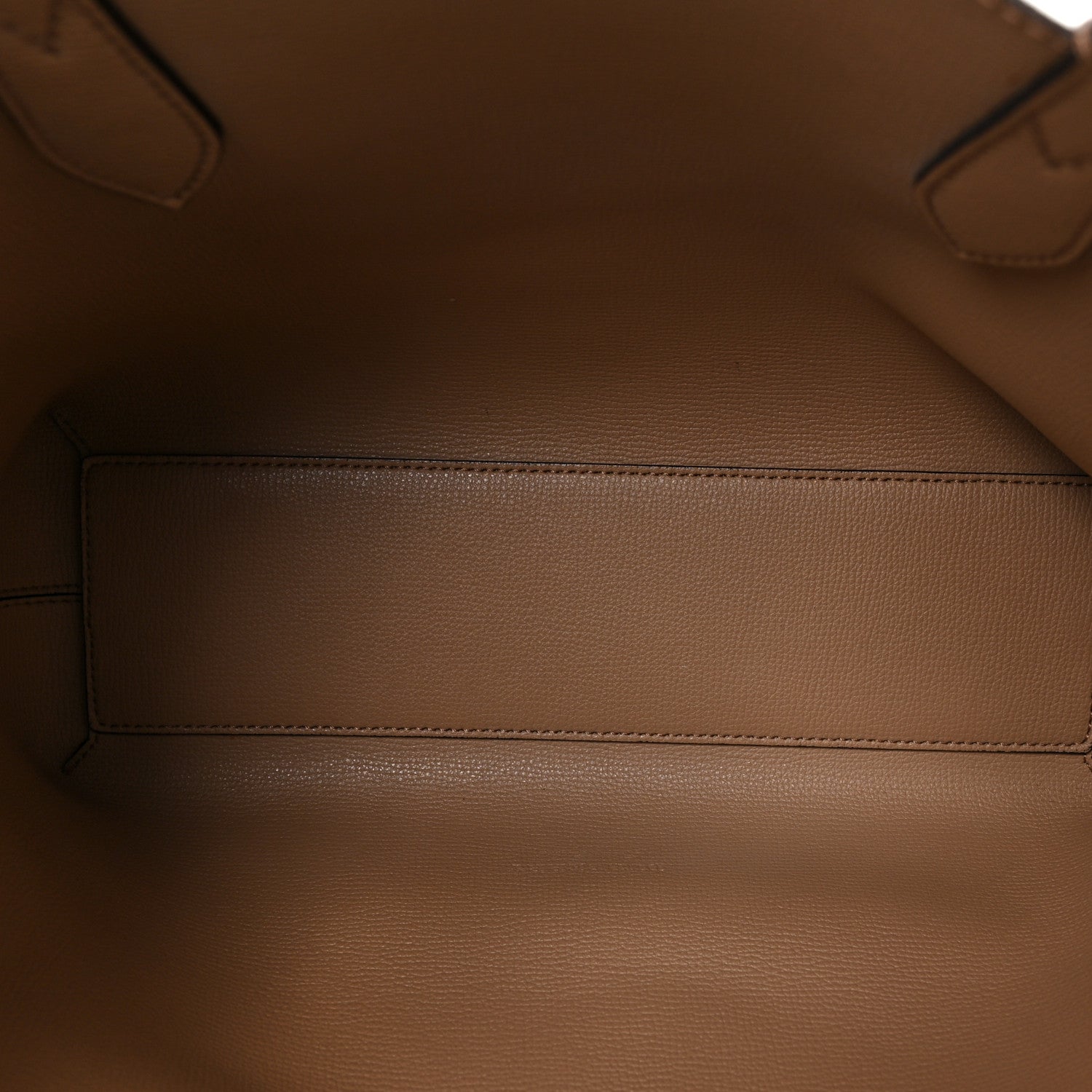 Burberry Grainy Calfskin Haymarket Check Small Reversible Tote Mid Camel 5 of 8