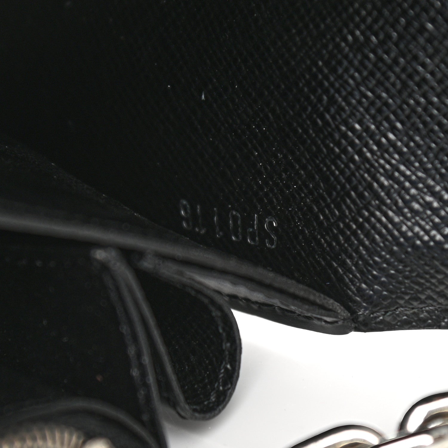 Louis Vuitton Epi Chain Flower Print Twist Chain Wallet Black 7 of 12