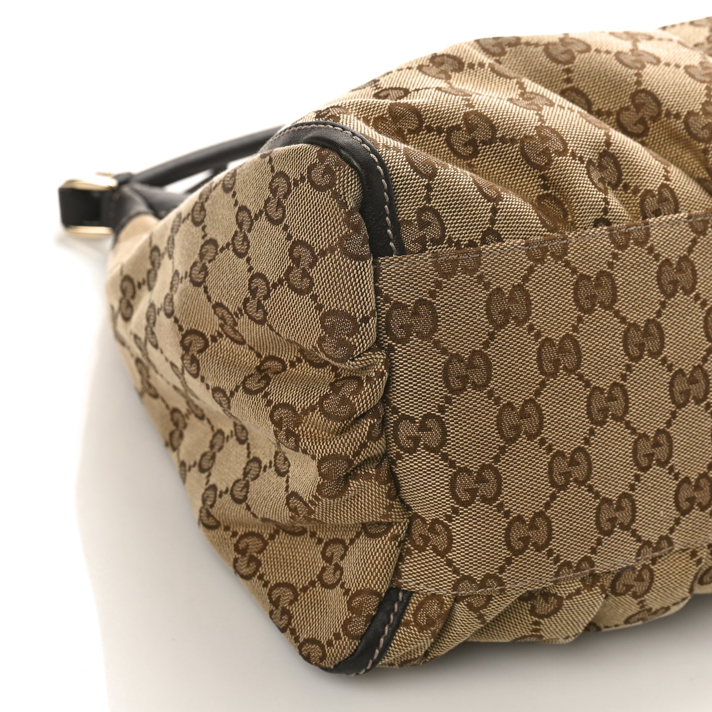 Monogram Large D Gold Hobo Dark Brown