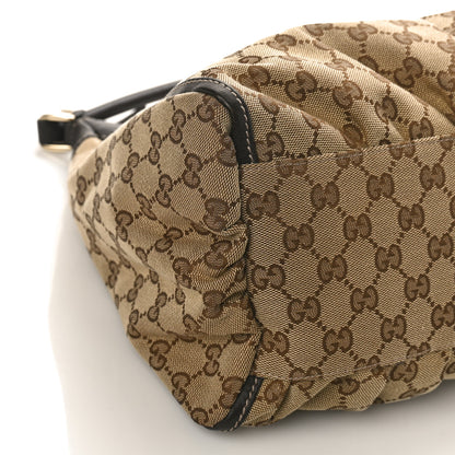 Gucci Monogram Large D Gold Hobo Dark Brown 7 of 8