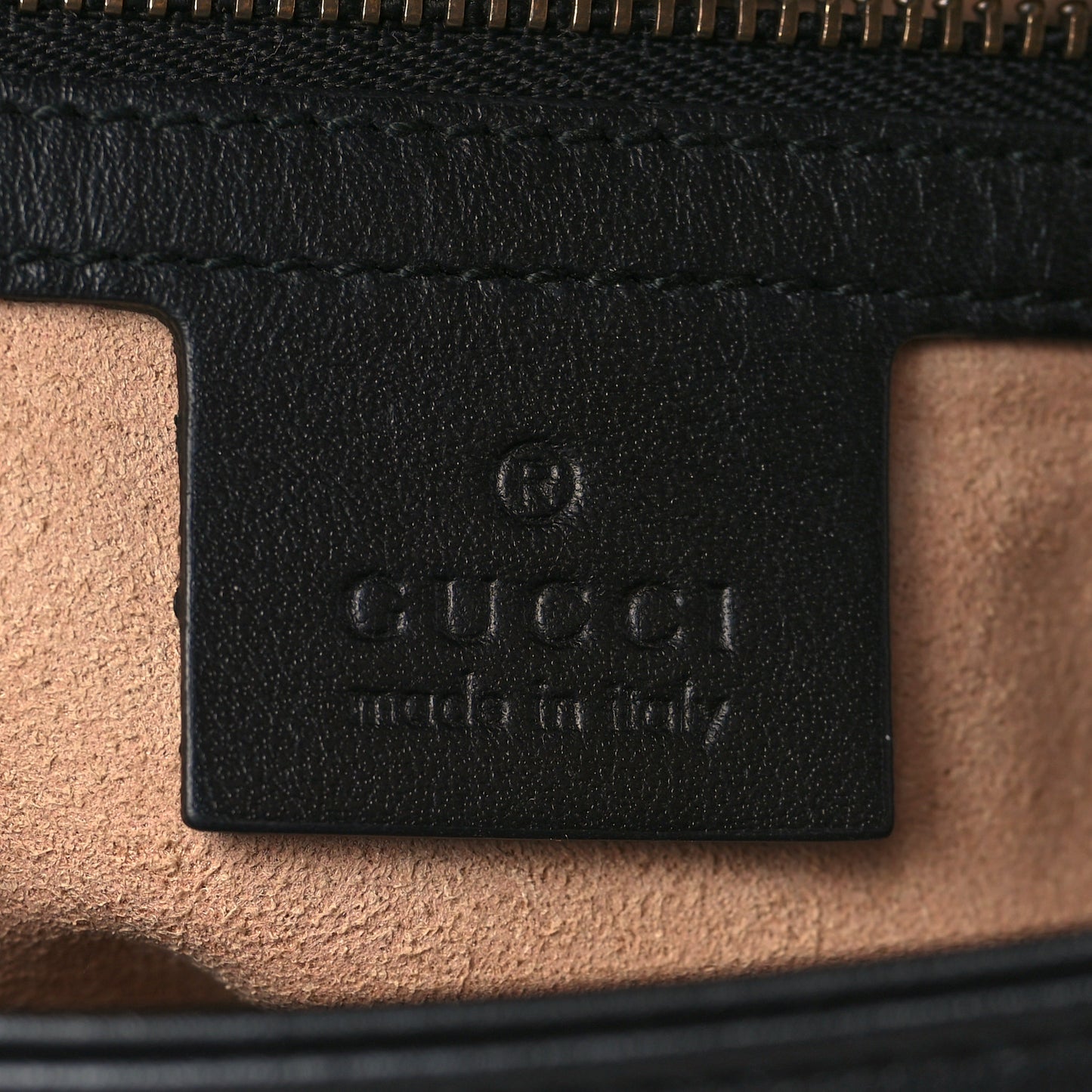 Calfskin Matelasse Small GG Marmont Shoulder Bag Black