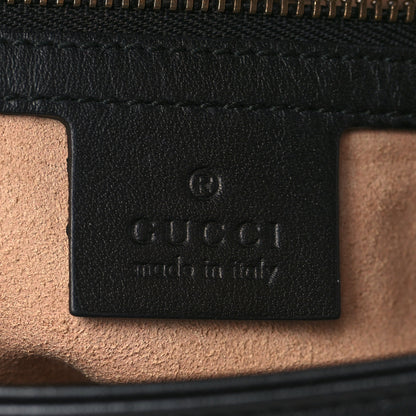 Gucci Calfskin Matelasse Small GG Marmont Shoulder Bag Black 7 of 10