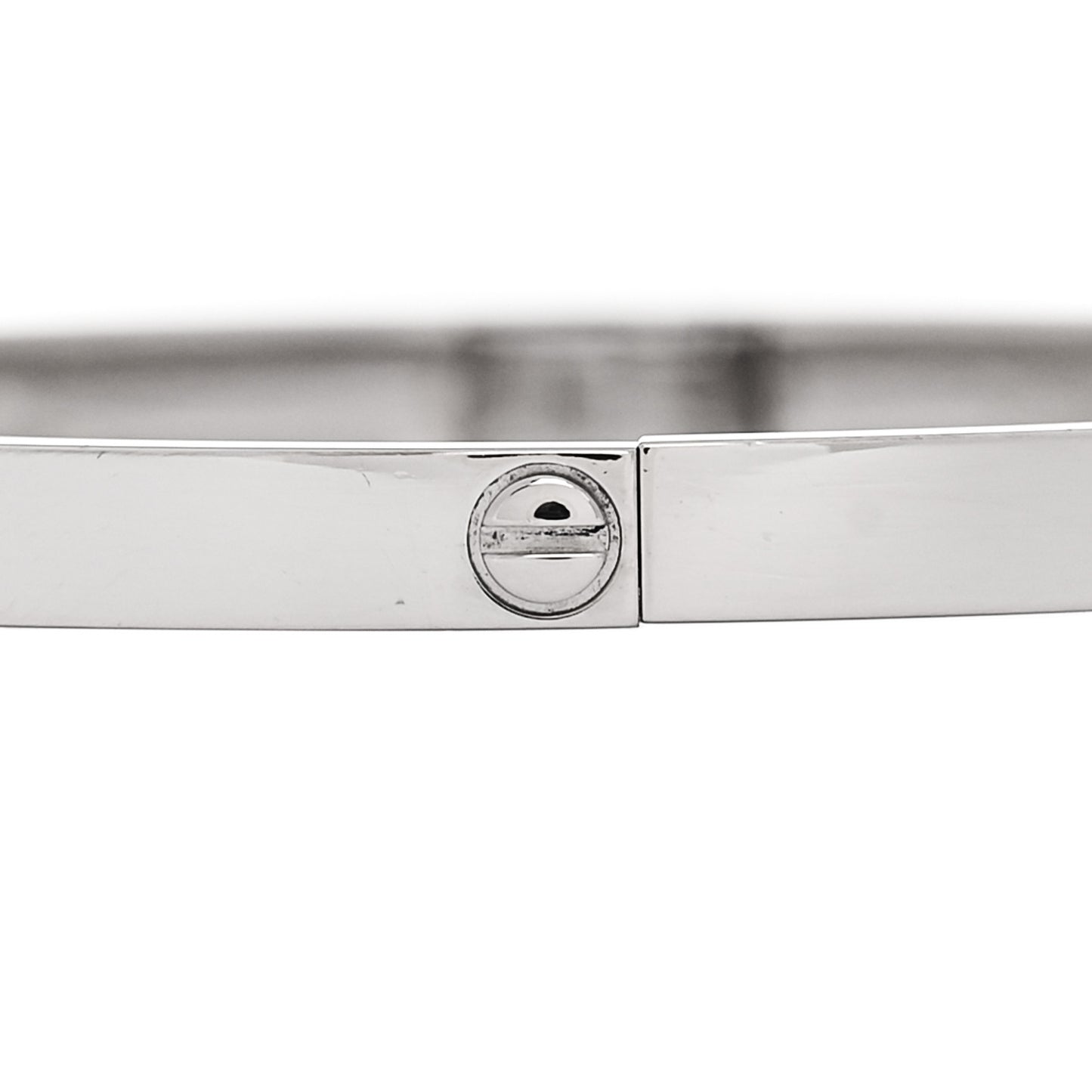 18K White Gold Small LOVE Bracelet 16