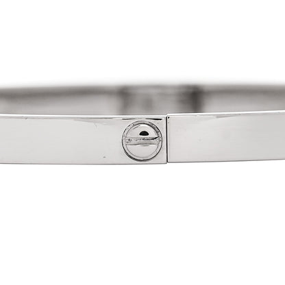 Cartier 18K White Gold Small LOVE Bracelet 16 4 of 8