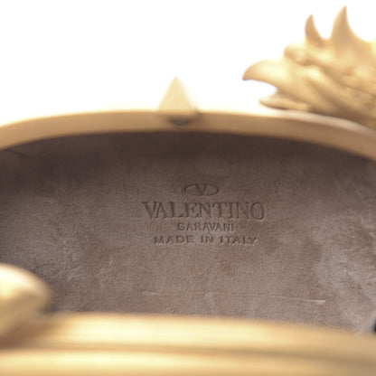 Valentino Garavani Metal Gryphon Clutch Gold 6 of 15