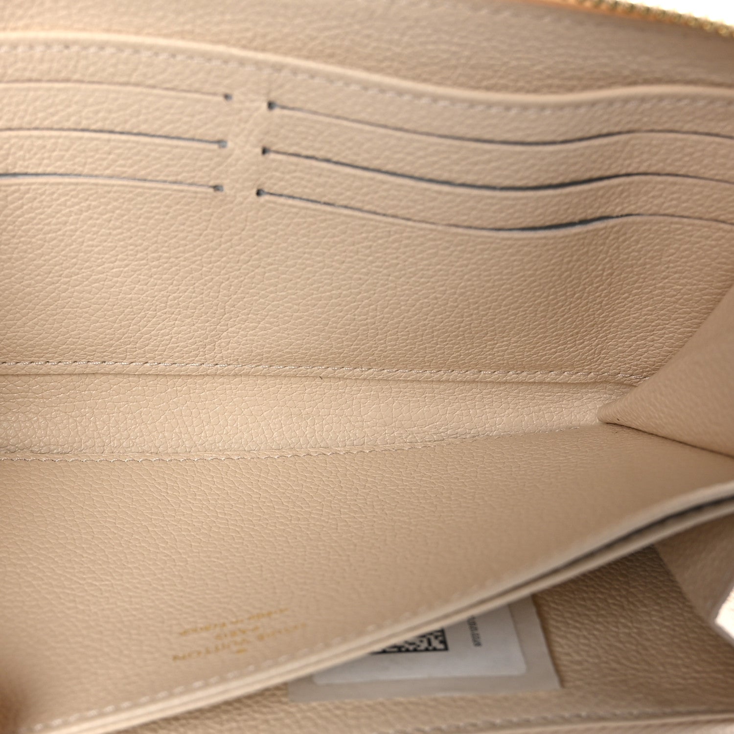 Louis Vuitton Empreinte Monogram Giant Zippy Wallet Creme Bois De Rose 7 of 9