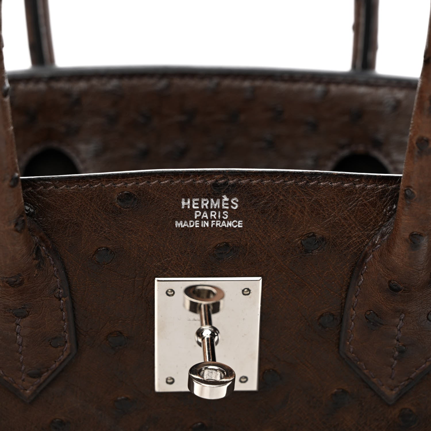 Hermes Ostrich Birkin 30 Chocolate 6 of 16