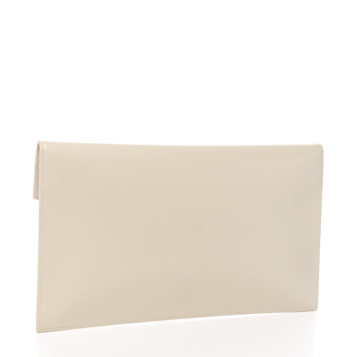 Saint Laurent Smooth Shiny Calfskin Uptown Pouch Crema Soft 2 of 5