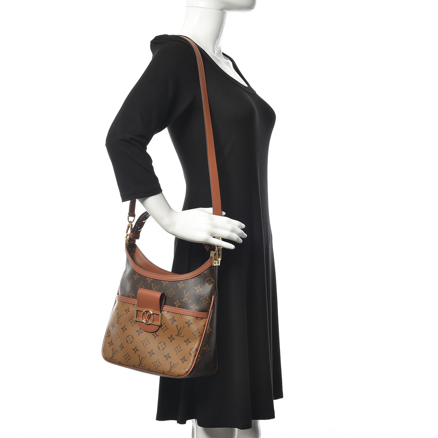Louis Vuitton Reverse Monogram Dauphine Hobo PM 2 of 10