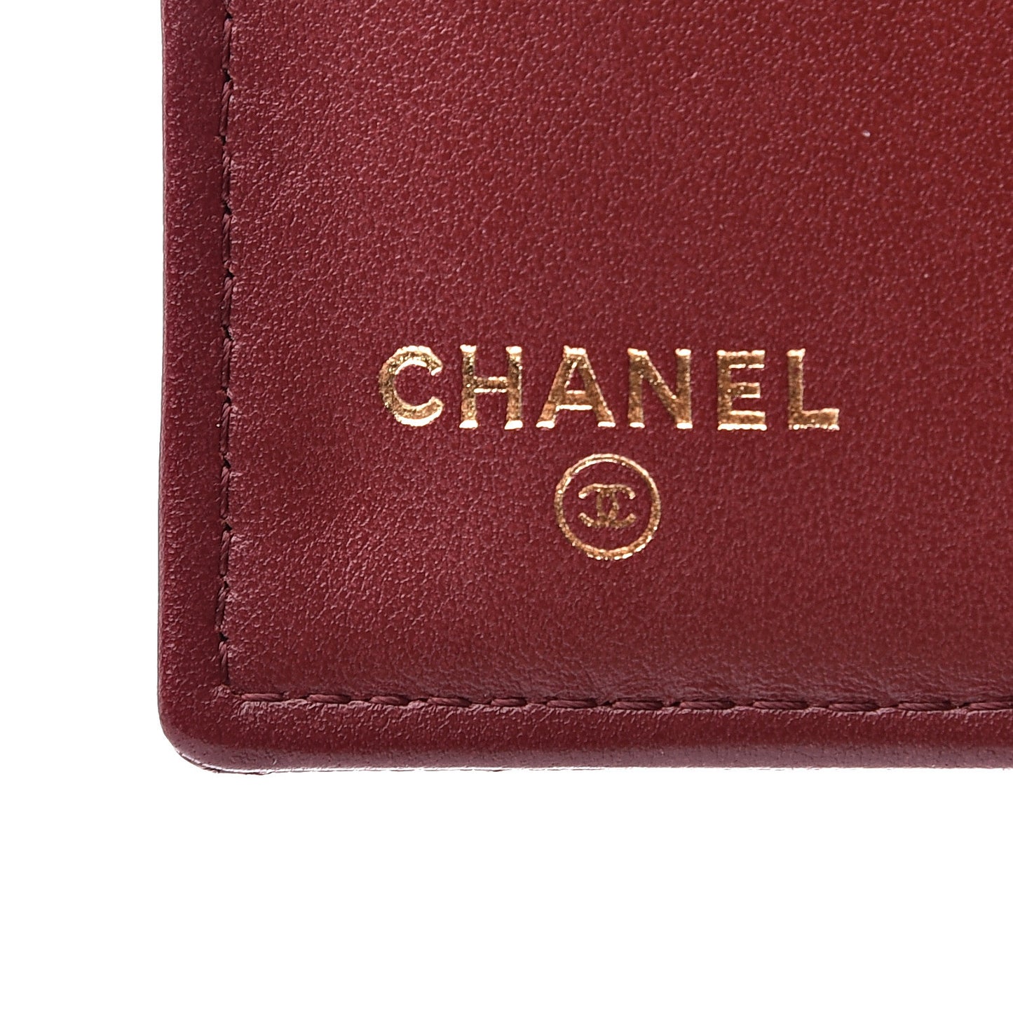 Caviar Quilted Medium Boy Flap Wallet Burgundy